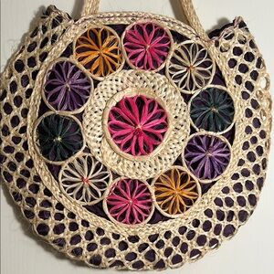 Handcrafted Multicolor Woven Tote Bag